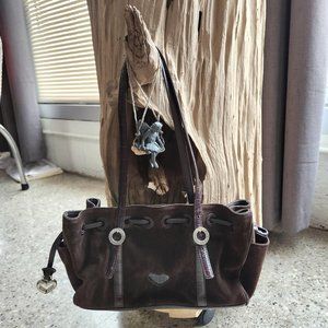 Brighton Cinclaire Classic Suede Handbag